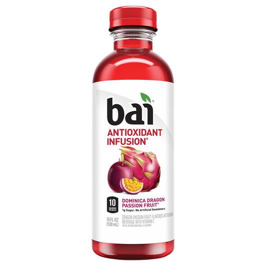 Bai Antioxidant Beverage, Dominica Dragon Passion Fruit