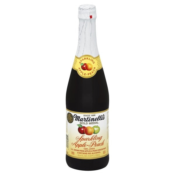 Martinelli's 100% Juice, Sparkling Apple-Peach