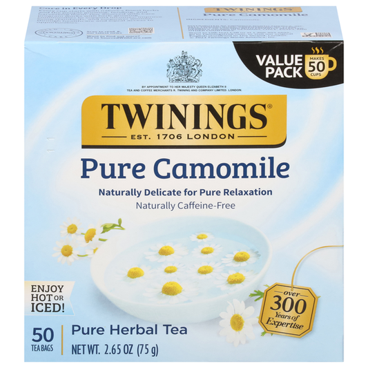 Twinings Herbal Tea, Pure Camomile, Tea Bags, Value Pack