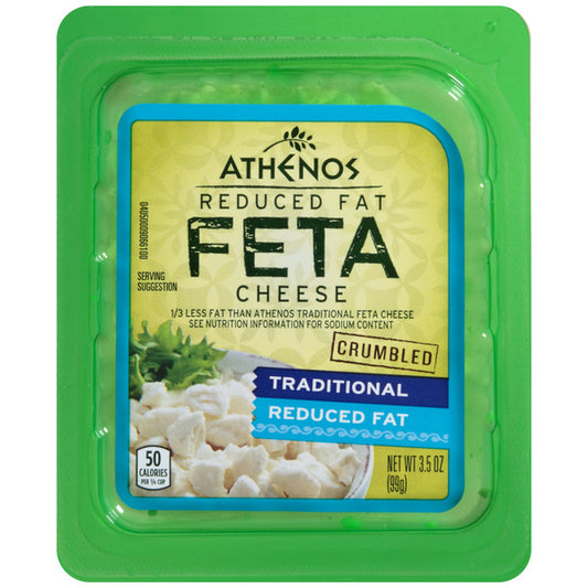 Athenos Traditional Crumbled Feta Cheese with Reduced Fat