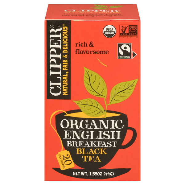 Clipper Black Tea, Organic, English Breakfast