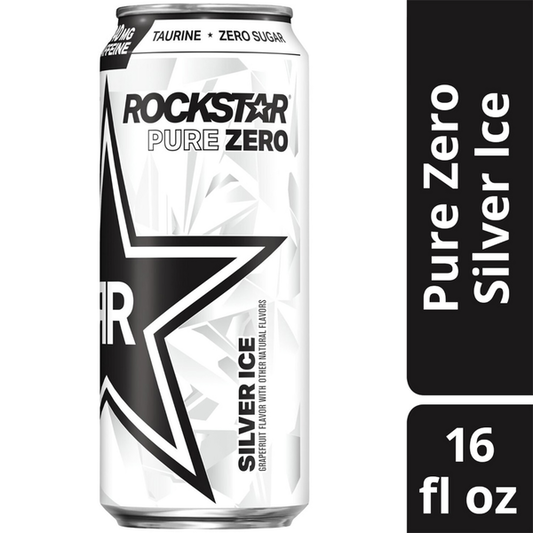 Rockstar Pure Zero, Silver Ice