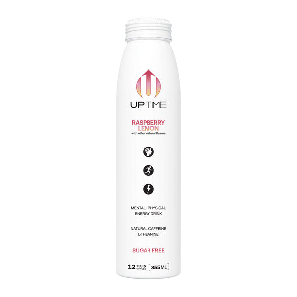 UPTIME Energy Drink UPTIME Raspberry Lemon, Zero Sugar, Natural Caffeine