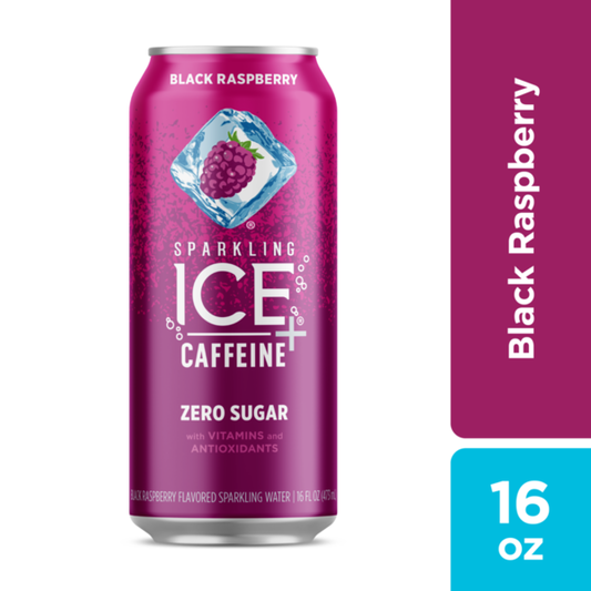 Sparkling Ice® +Caffeine Black Raspberry Plus Caffeine Sparkling Water