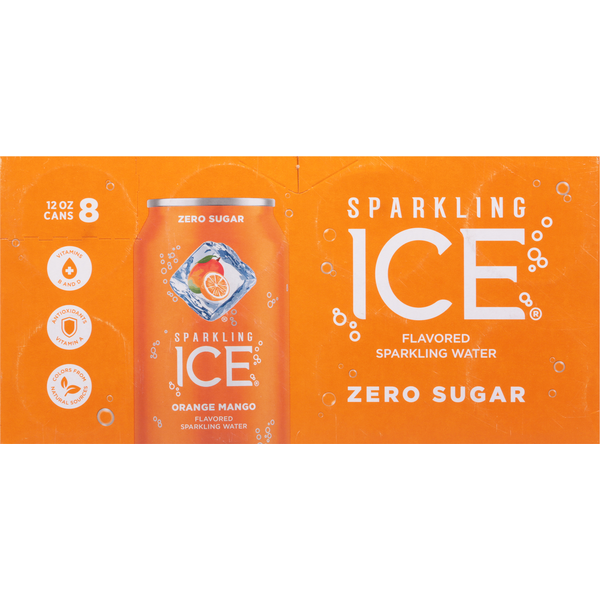 Sparkling Ice Sparkling Water, Zero Sugar, Orange Mango Flavored