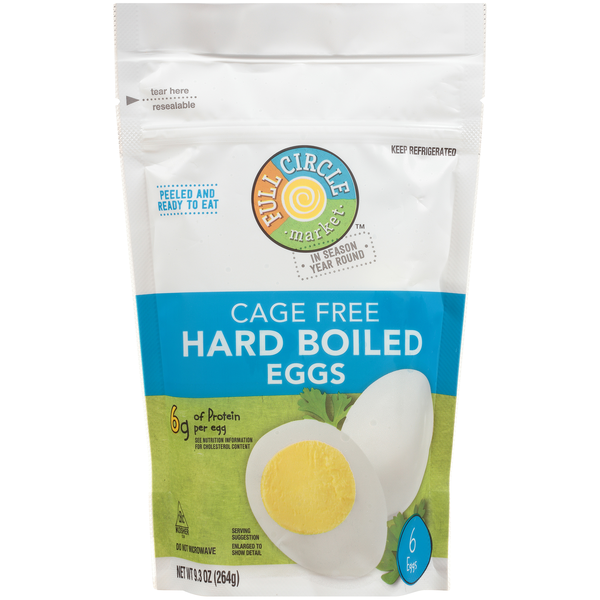 Full Circle Cage Free Hard Boiled Eggs