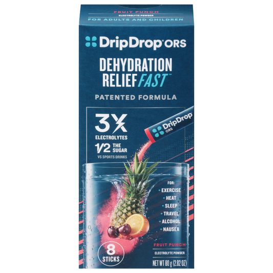 DripDrop Electrolyte Drink Mix, Fruit Punch