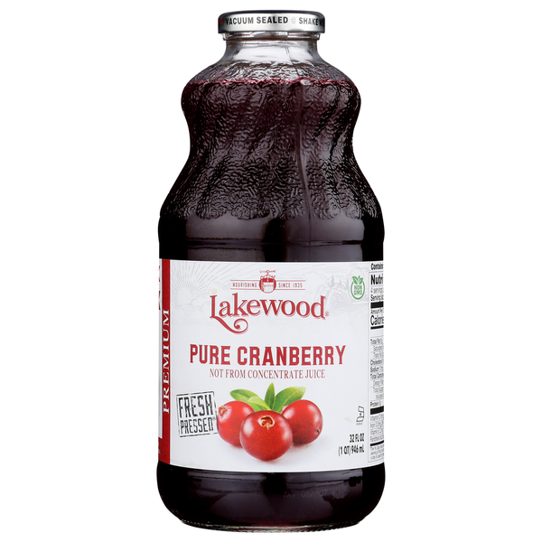 Lakewood Juice, Premium, Pure Cranberry