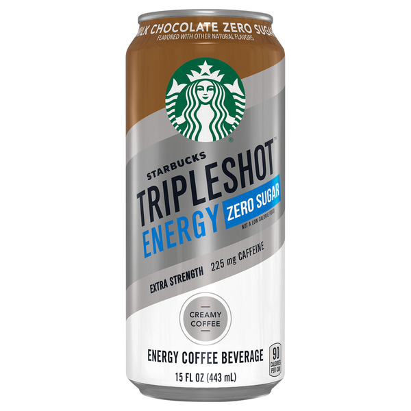 Starbucks Energy Coffee Beverage, Zero Sugar, Milk Chocolate