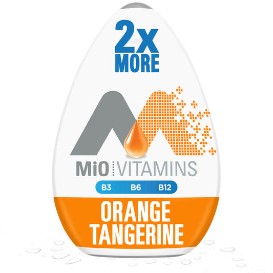 MiO Vitamins Orange Tangerine Naturally Flavored Liquid Water Enhancer with 2x More