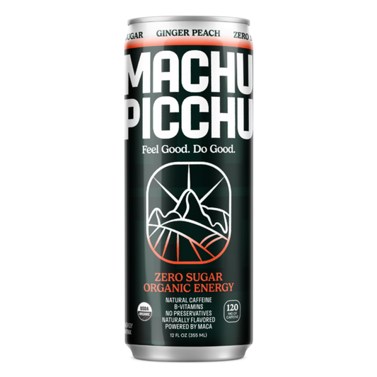 Machu Picchu Energy Zero Sugar, Ginger Peach