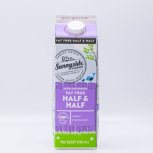 Sunnyside Farms Fat Free Half & Half