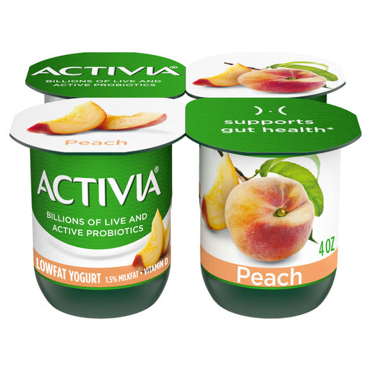 Activia Low Fat Peach Yogurt