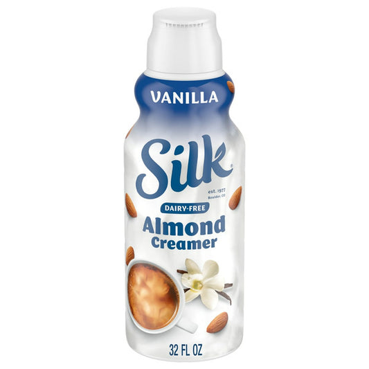 Silk Vanilla Almond Creamer, Dairy Free, Gluten Free, Soy Free