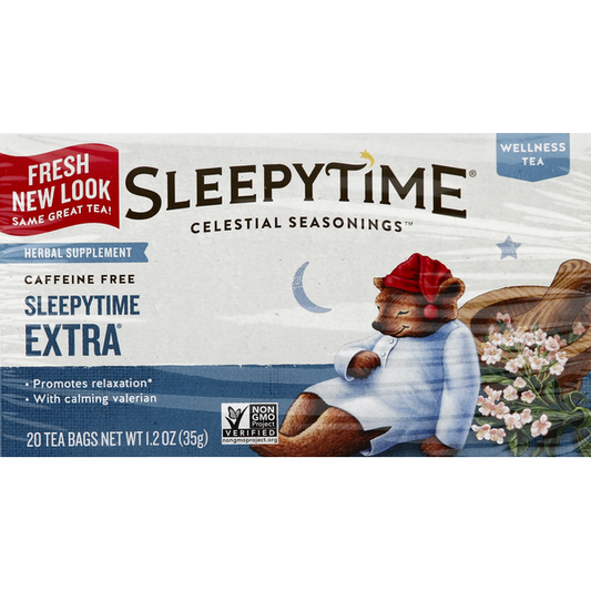 Celestial Seasonings Tea, Sleepytime Extra, Caffeine Free, Bags