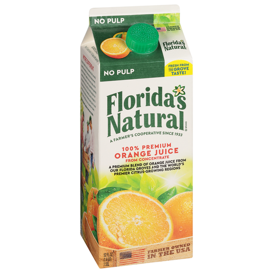 Florida's Natural 100% Premium Florida Orange Juice No Pulp