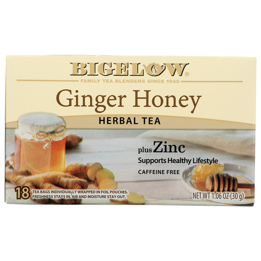 Bigelow Herbal Tea, Ginger Honey, Tea Bags