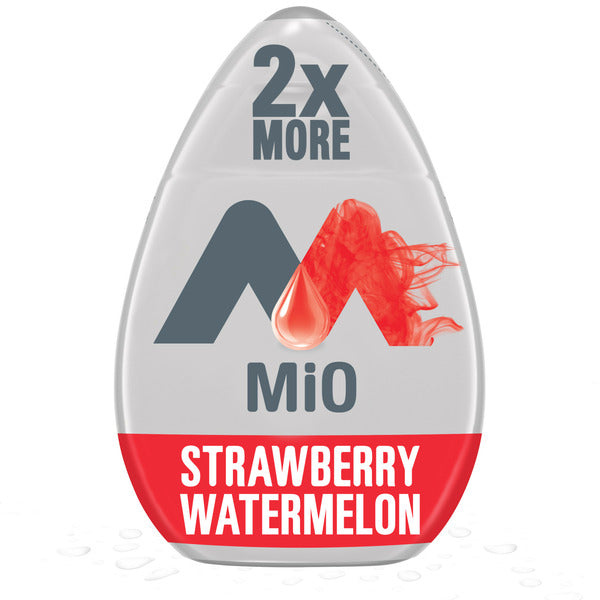 MiO Strawberry Watermelon Naturally Flavored Liquid Water Enhancer with 2X More