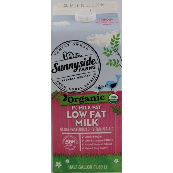 Sunnyside Farms Organic Low Fat Milk