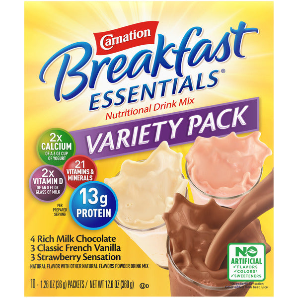 Carnation Breakfast Essentials Complete Nutrition Drink Variety Pack