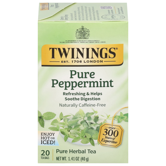 Twinings Herbal Tea, Pure Peppermint, Tea Bags