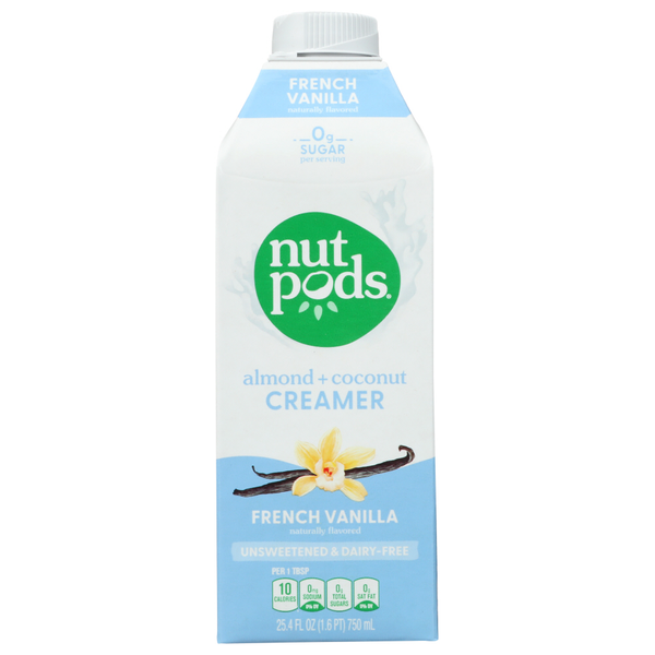 nutpods Creamer, French Vanilla, Almond + Coconut