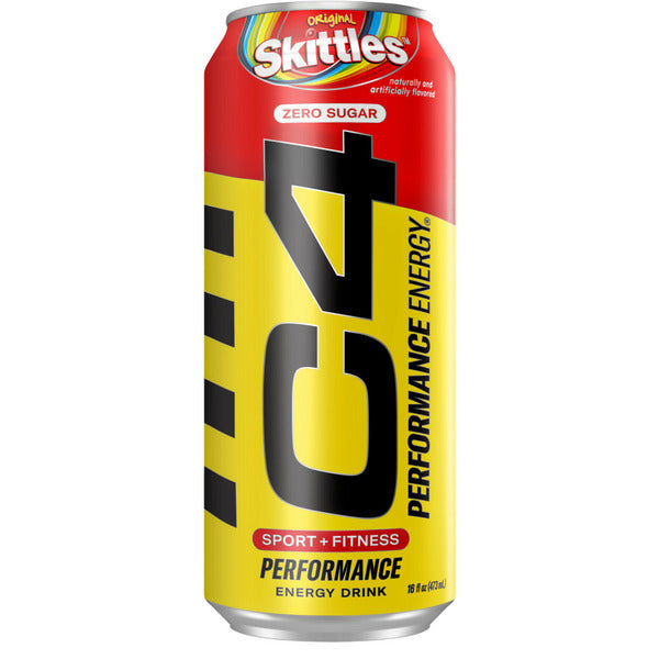 C4 Energy x Skittles, Explosive Energy, Fruity Flavor