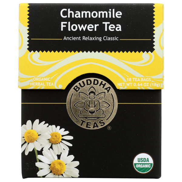 Buddha Teas Herbal Tea, Organic, Chamomile Flower, Tea Bags