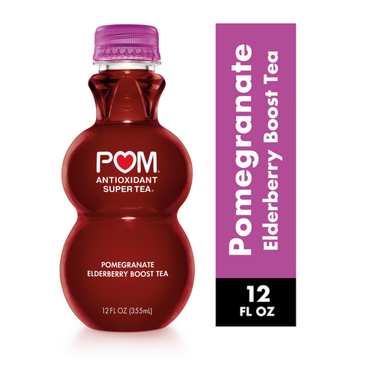 POM Wonderful POM Super Tea, Pomegranate Elderberry Boost Tea, 12 Ounce